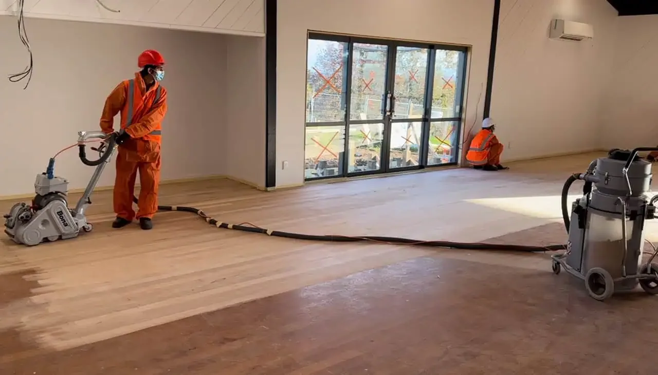 Wooden Floor Sanding Project at Auckland Council Building Te Pae o Kura project photo 2